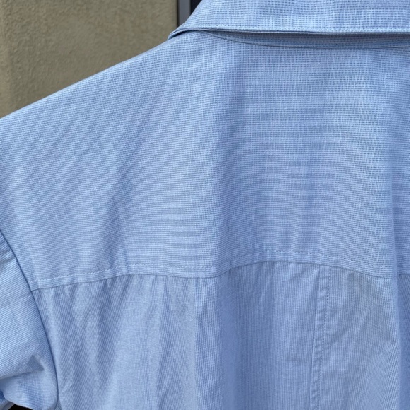 NWT SOVERE Dixie Wrap Blue Shirt Dress - Picture 6 of 13